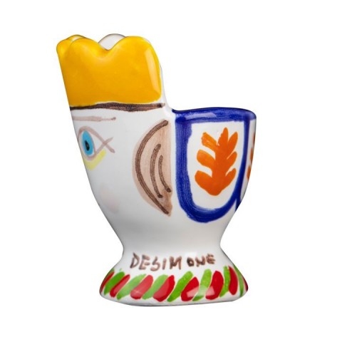 Egg-cup white clay Queen TP182PU Egg-cup white clay Queen TP182PU